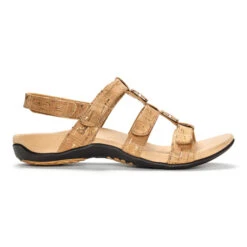 Womens Vionic Amber Adjustable Sandal Gold Cork -Vionic 44AMBERGLDCRK 3