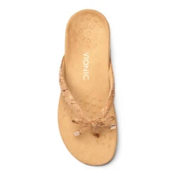 Womens Vionic Bella Toe Post Sandal Gold Cork 18 Womens Vionic Bella Toe Post Sandal Gold Cork -Vionic 44BELLAIIGLDCRK 2