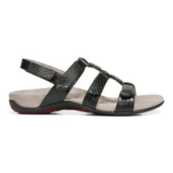 Women's Vionic Amber Adjustable Sandal Black -Vionic AMBERSNKBLK 3