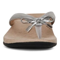 Womens Vionic Bella Toe Post Sandal In Aluminum 11 Womens Vionic Bella Toe Post Sandal In Aluminum -Vionic I0929S8023 5