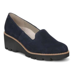 Womens Vionic Willa Wedge In Navy