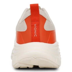 Womens Vionic Walk Max In Cream/Tangerine Tango -Vionic I8711M1102 6