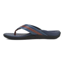 Mens Vionic Mtide II In Navy/Brown -Vionic I9342L2400 4