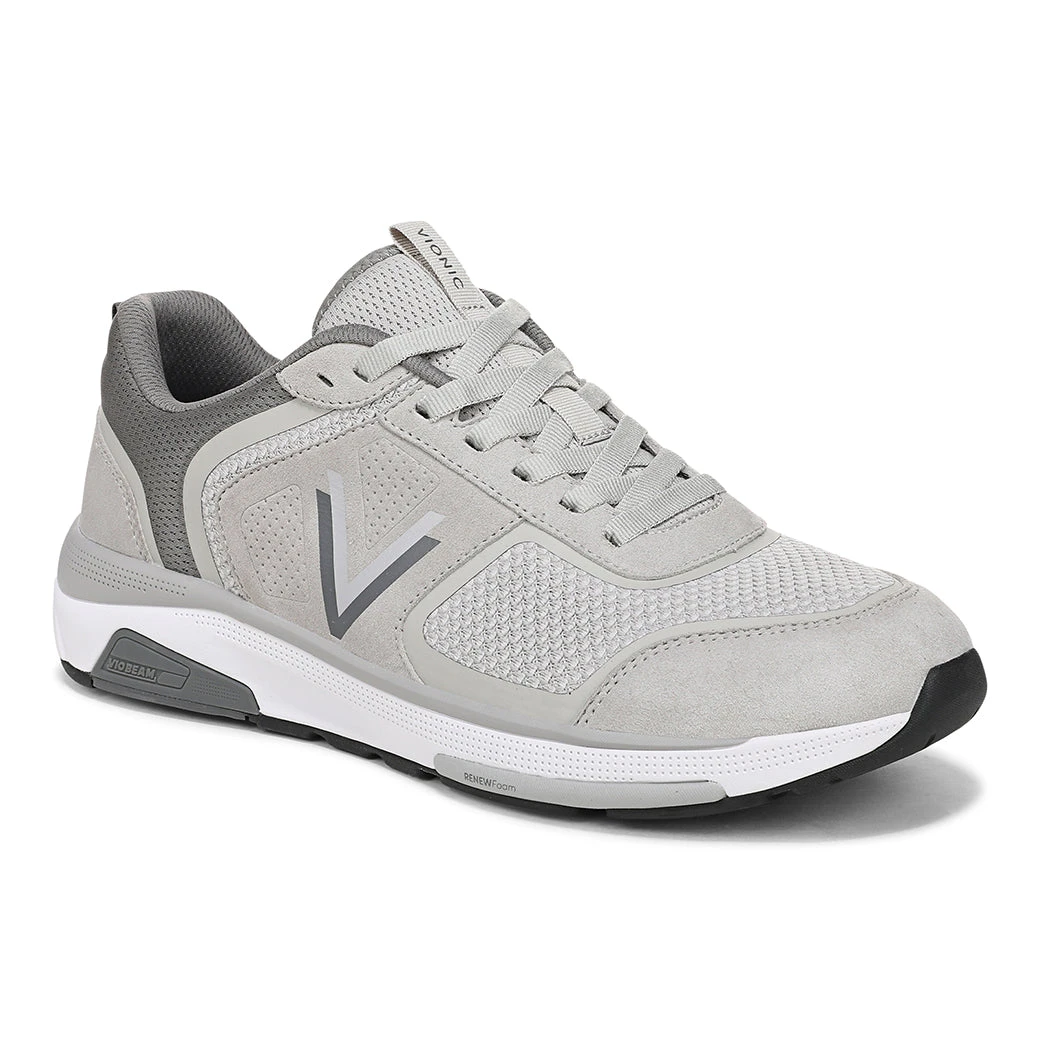 Mens Vionic Walk Strider Knit In Paloma Grey 1 Mens Vionic Walk Strider Knit In Paloma Grey