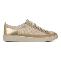 Womens Vionic Winny 2 Lace Up Sneaker In Natural/Gold -Vionic thumbnail 98ad91a2 d426 4328 928f 94d70be341ab