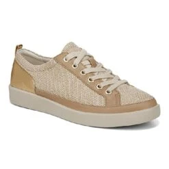 Womens Vionic Winny 2 Lace Up Sneaker In Natural/Gold